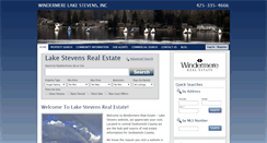 Desktop Screenshot of lakestevensrealestate.com